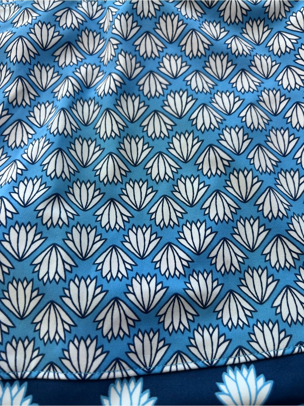 Sigrid Olsen Navy Blue Printed Mini Skort w Pockets NWT. Size M - Picture 3 of 10
